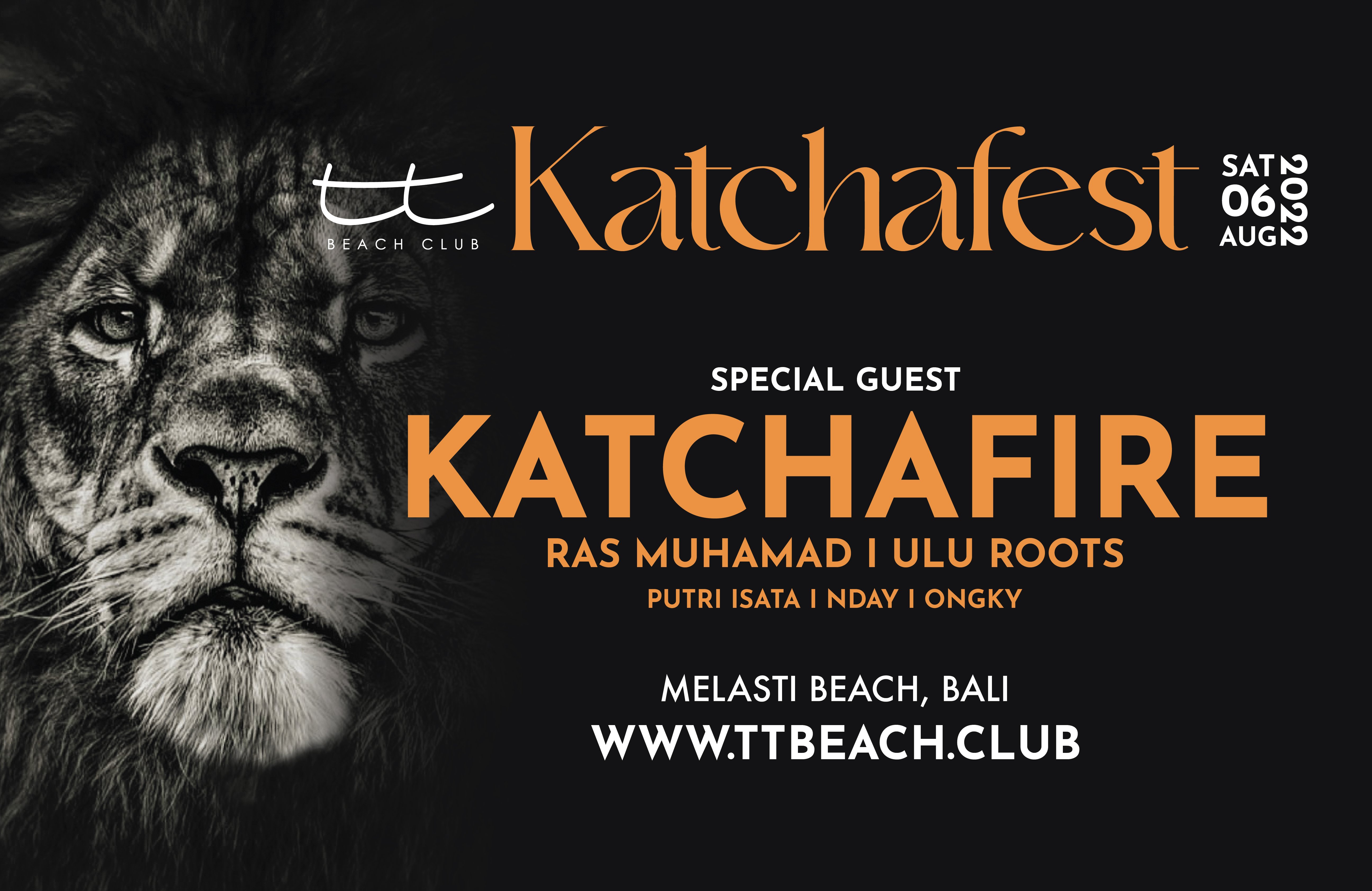 TT Beach Club siap menggelar Festival Reggae Terbesar di Indonesia: KATCHAFEST, yang diselenggarakan di Pantai Melasti, Sabtu (6/8/2022).