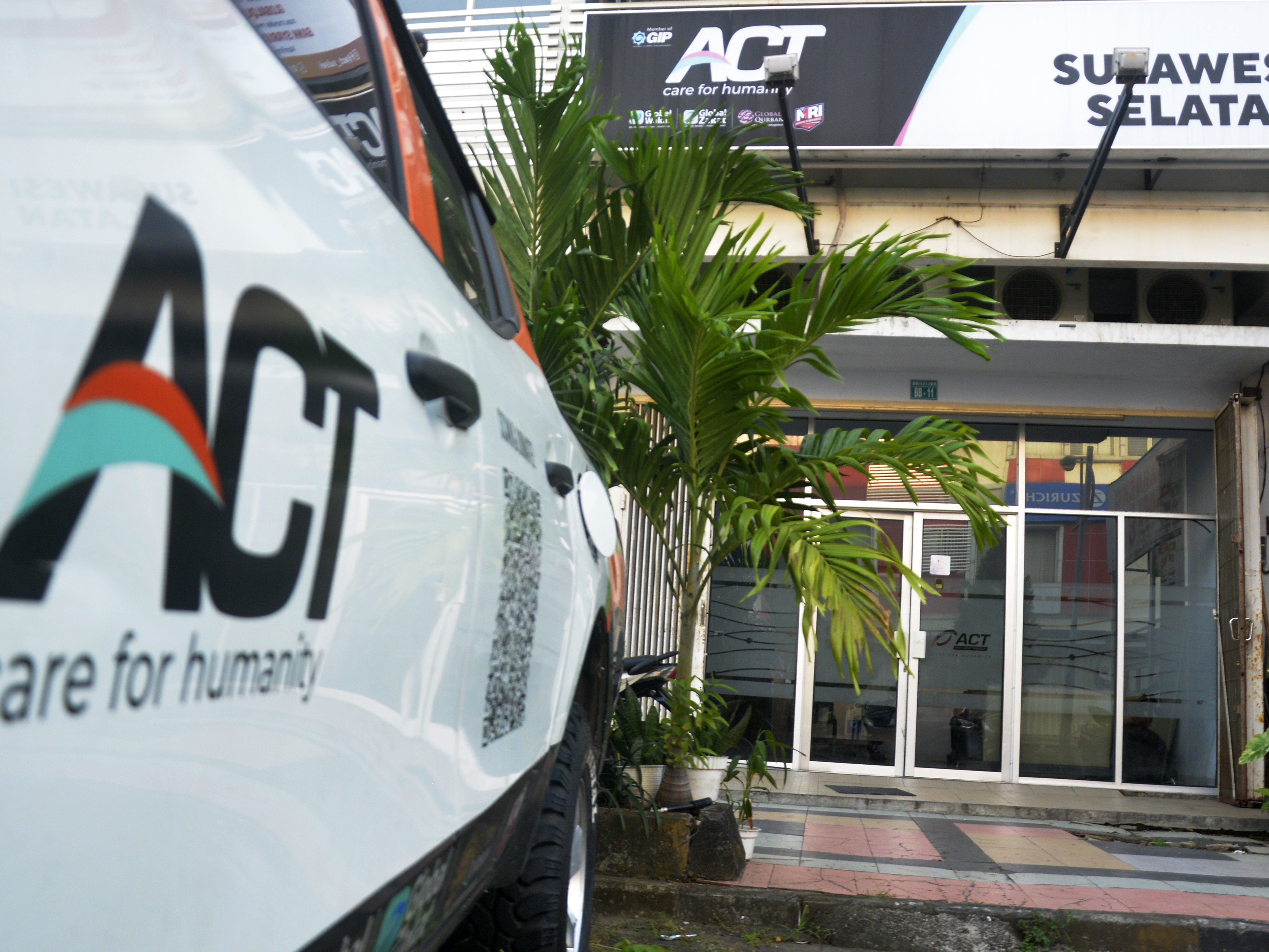 Suasana kantor Aksi Cepat Tanggap (ACT) Sulsel di, Makassar, Sulawesi Selatan, Rabu (6/7/2022).