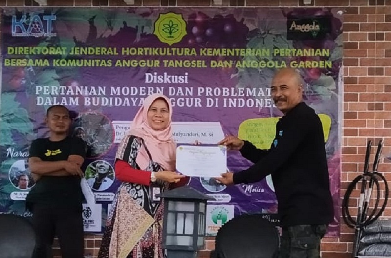 Acara diskusi 'Pertanian Moderen dan Problematika Budi Daya Anggur di Indonesia'.