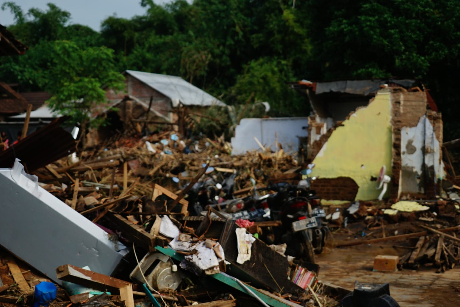 Salah satu lokasi banjir bandang di Desa Bulumanis Kidul, Kecamatan Margoyoso, Kabupaten Pati, yang terjadi Kamis (14/7/2022)