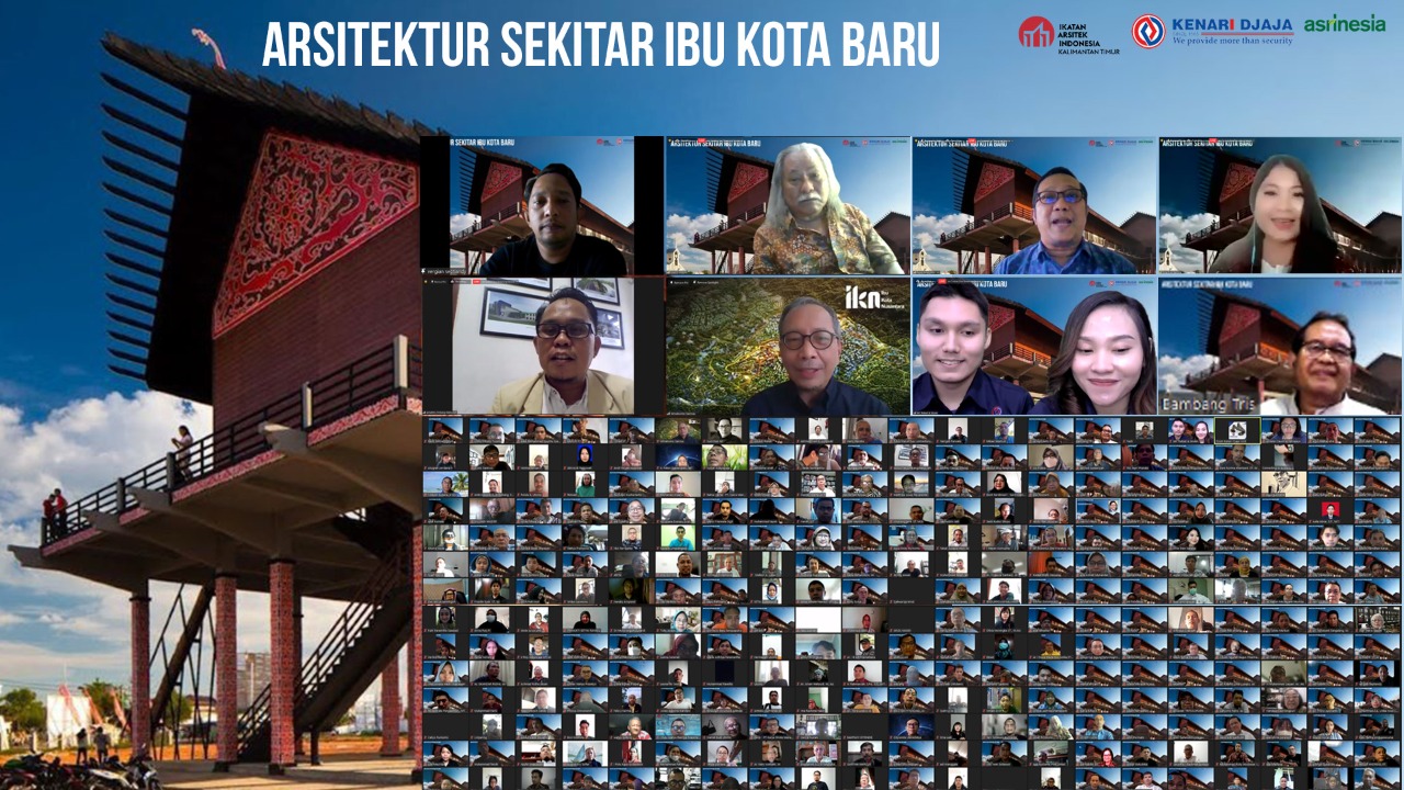 Webinar Arsitektur Sekitar Ibukota Baru yang digelar Majalah Asrinesia, Kenari Djaja dan IAI Kaltim