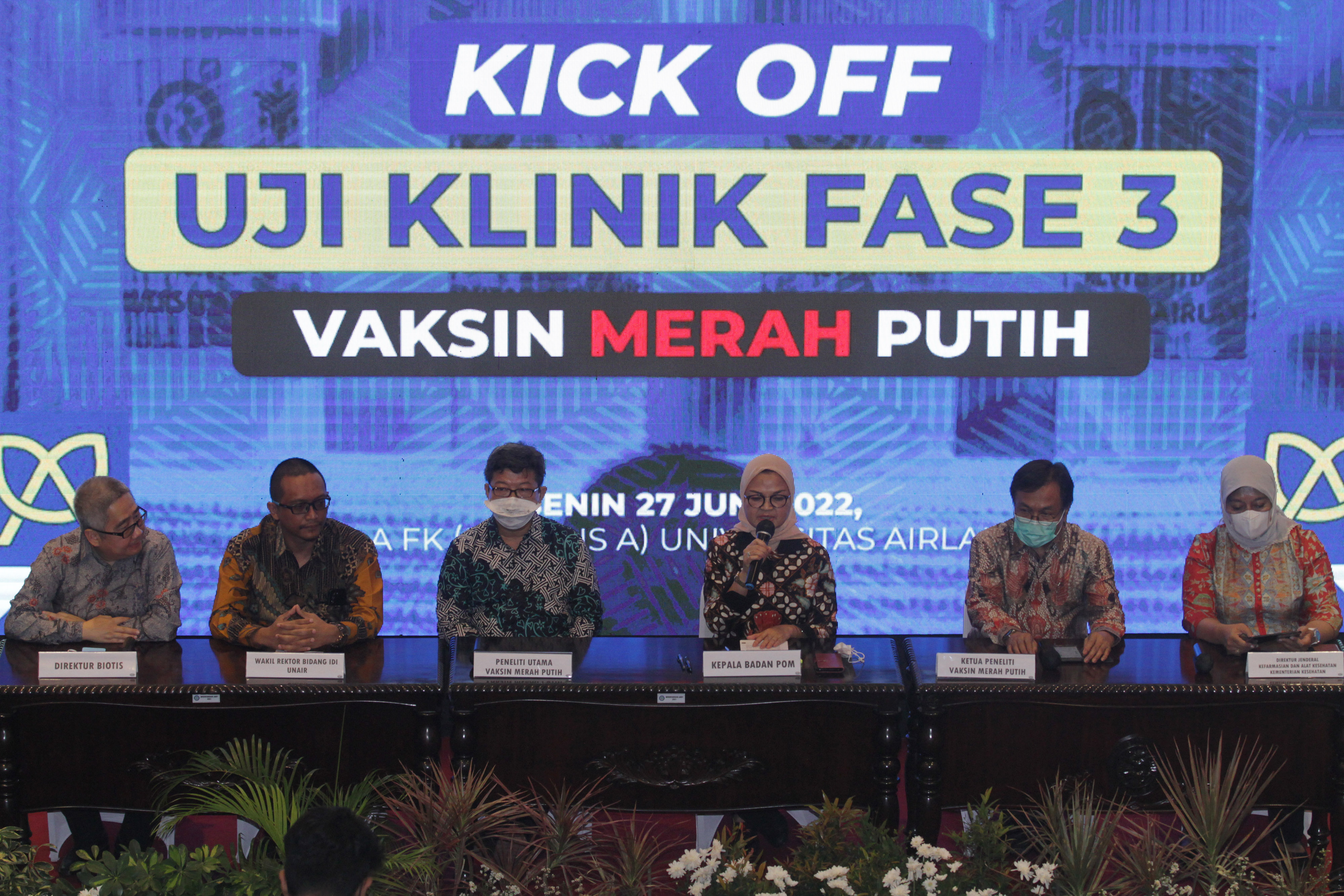 Uji Klinik Fase 3 Vaksin Merah Putih yang melibatkan 4.005 relawan dan berlangsung selama enam bulan.