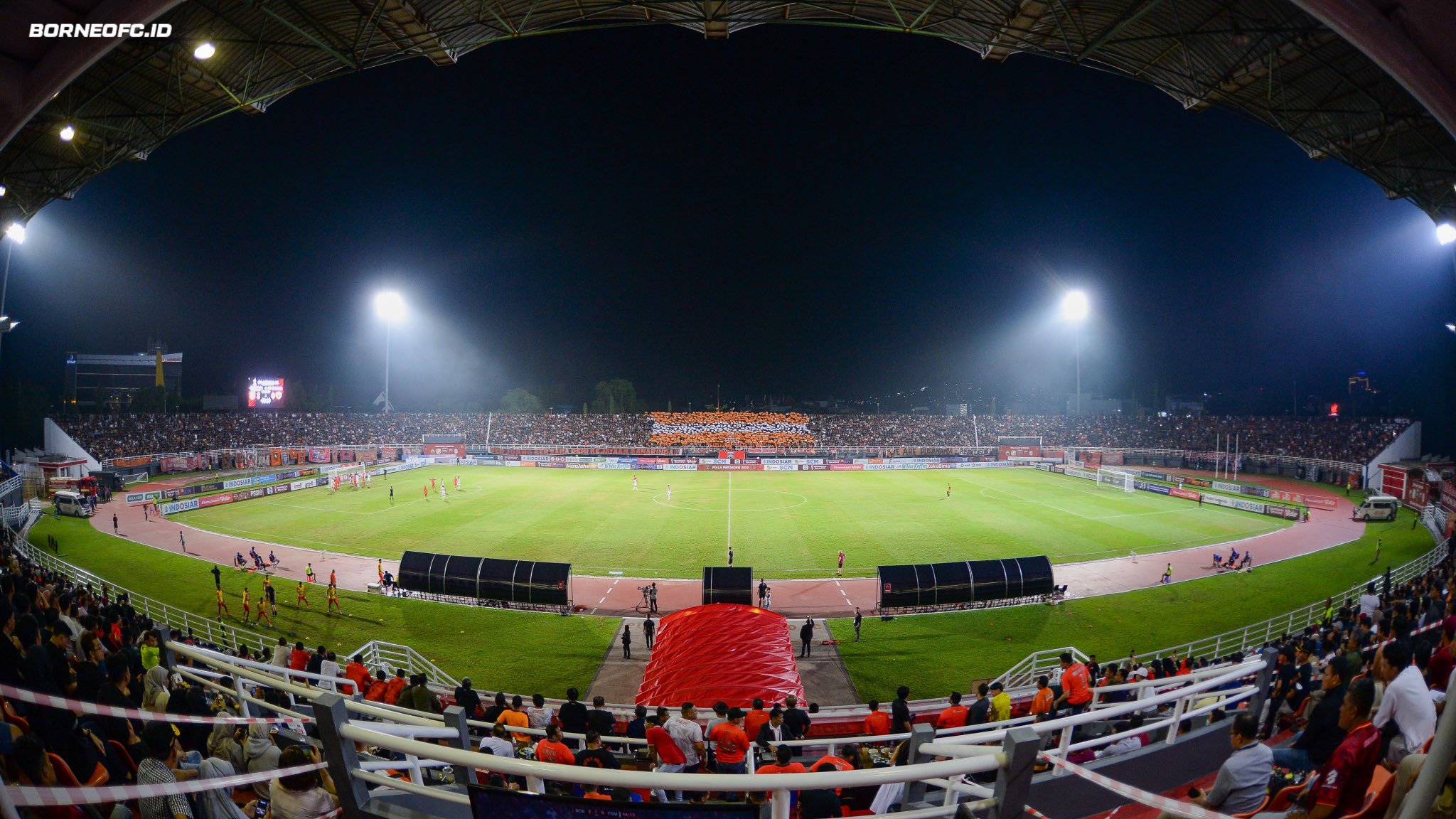 Pertandingan Borneo FC lawan PSM Makassar