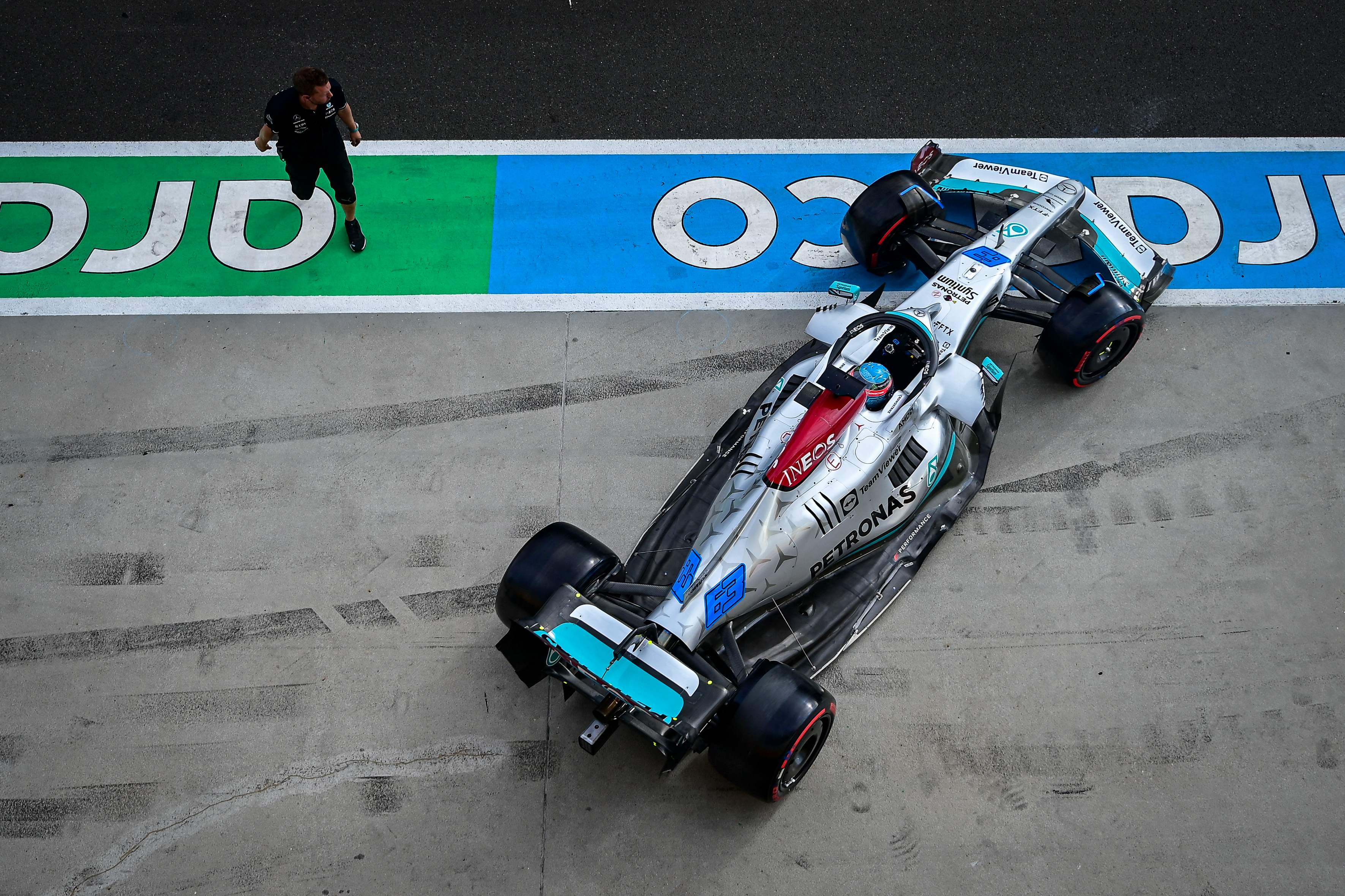 Russell Rebut Pole Position GP Hungaria  