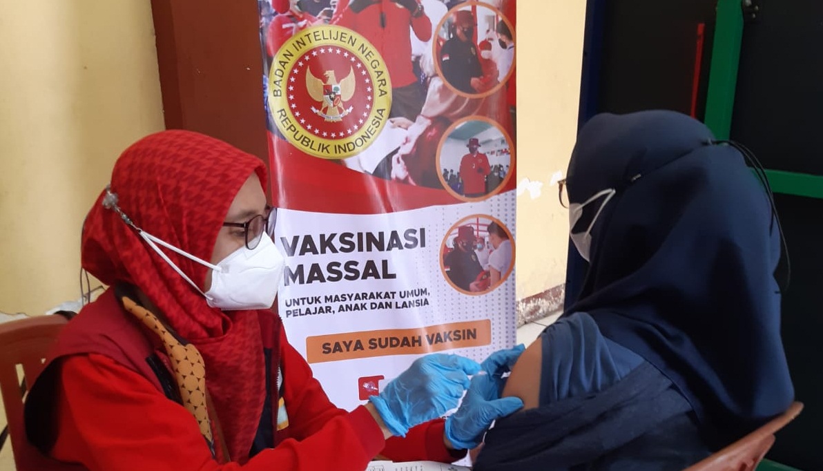 BIN Gelar Vaksinasi Covid-19 Di Cianjur