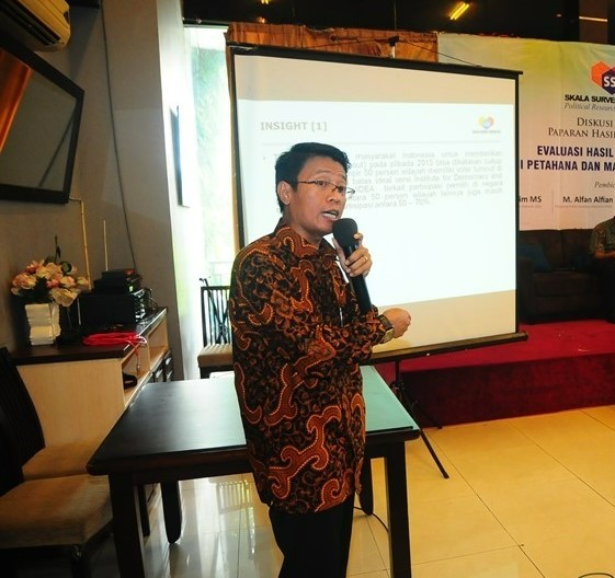 Direktur Eksekutif Skala Survei Indonesia Abdul Hakim MS