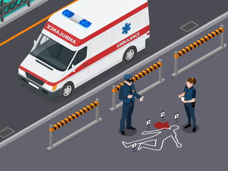 Ilustrasi kecelakaan