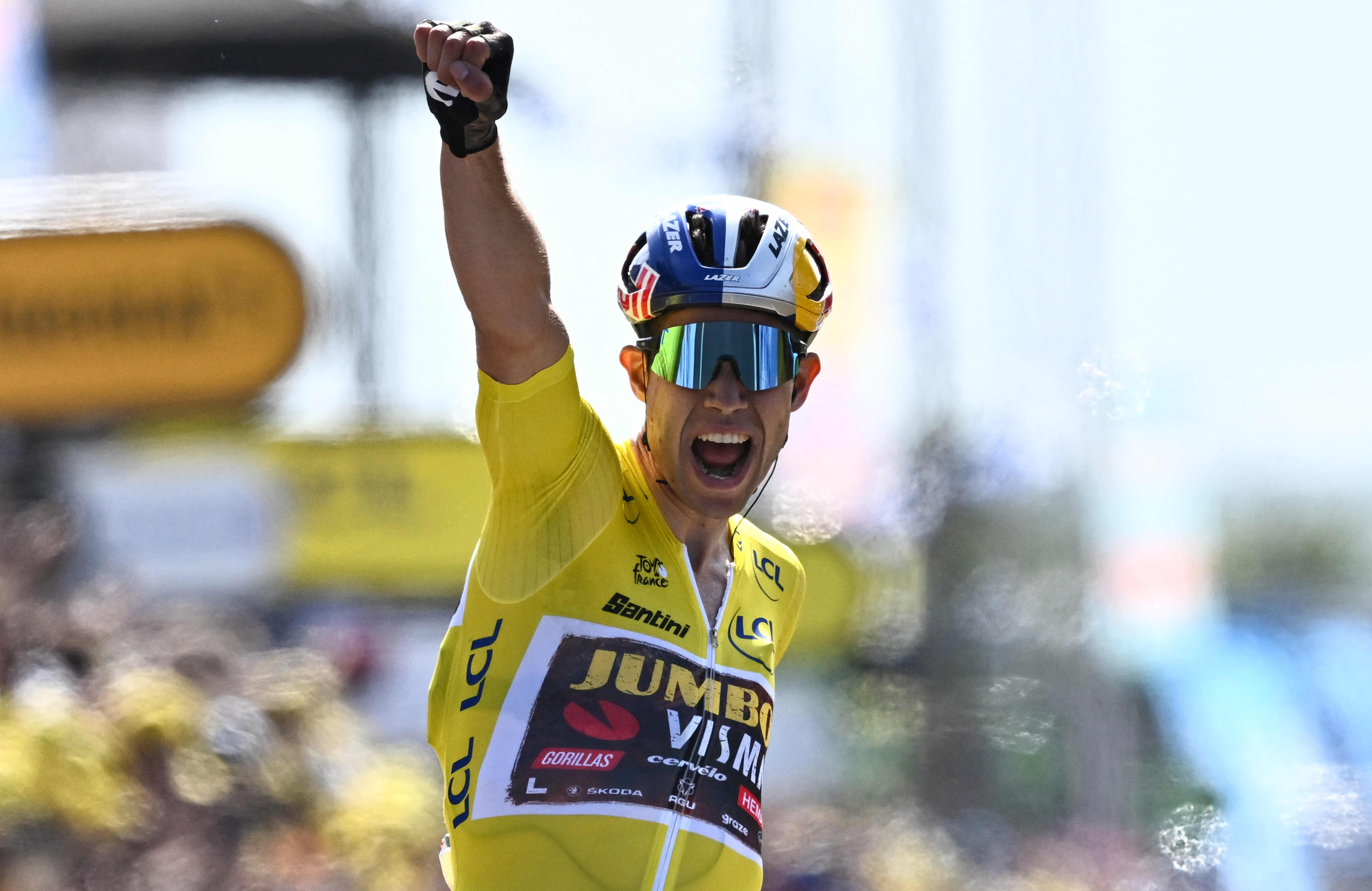 Pembalap tim Jumbo Visma Wout van Aert