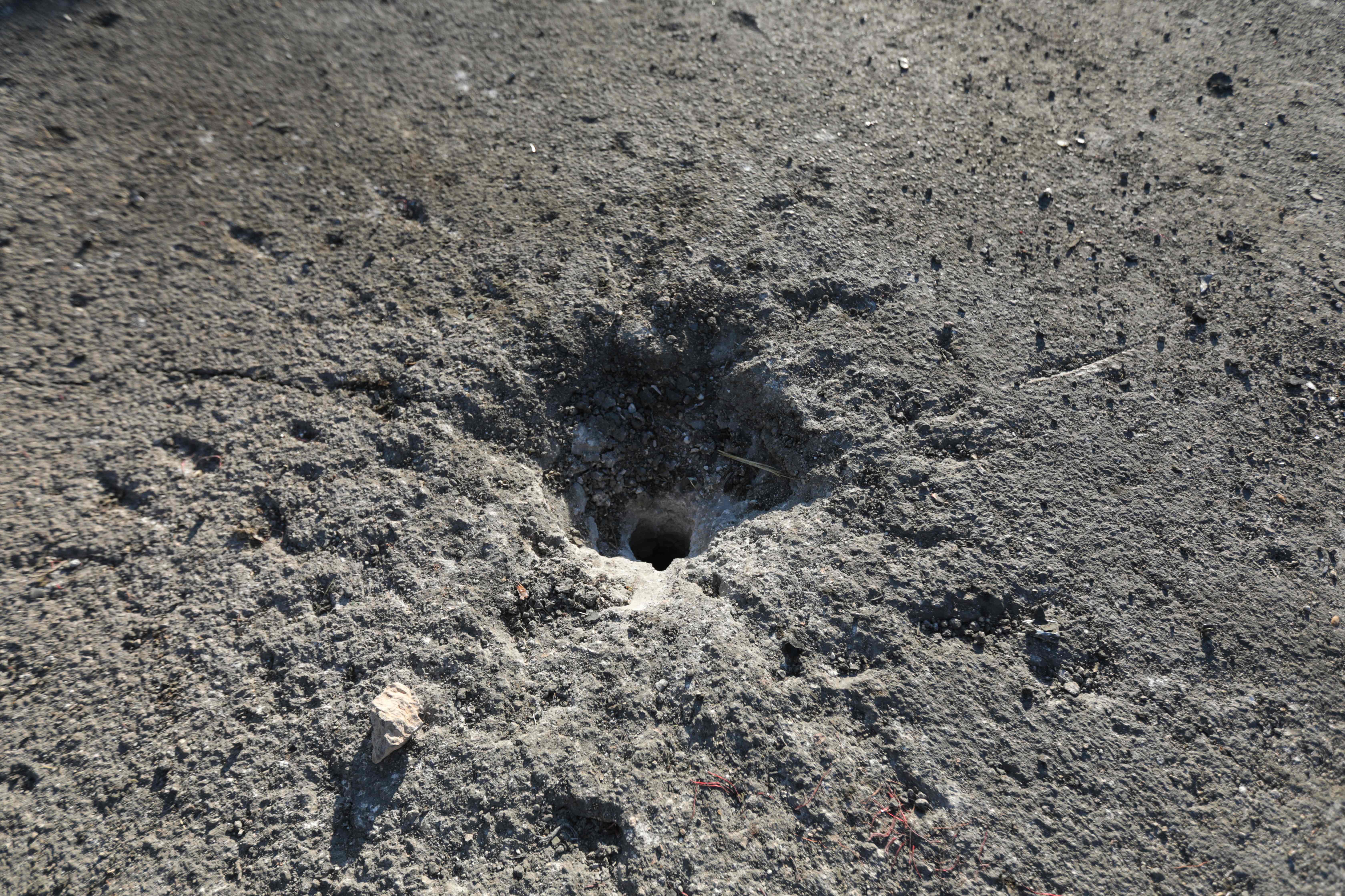 Bekas tembakan drone AS