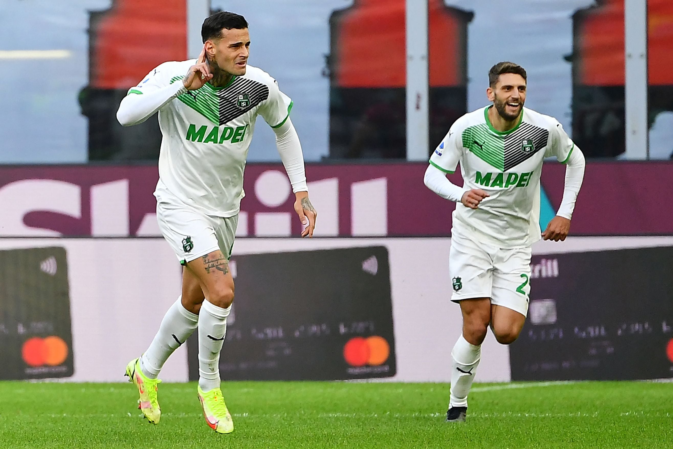 Penyerang Sassuolo Gianluca Scamacca