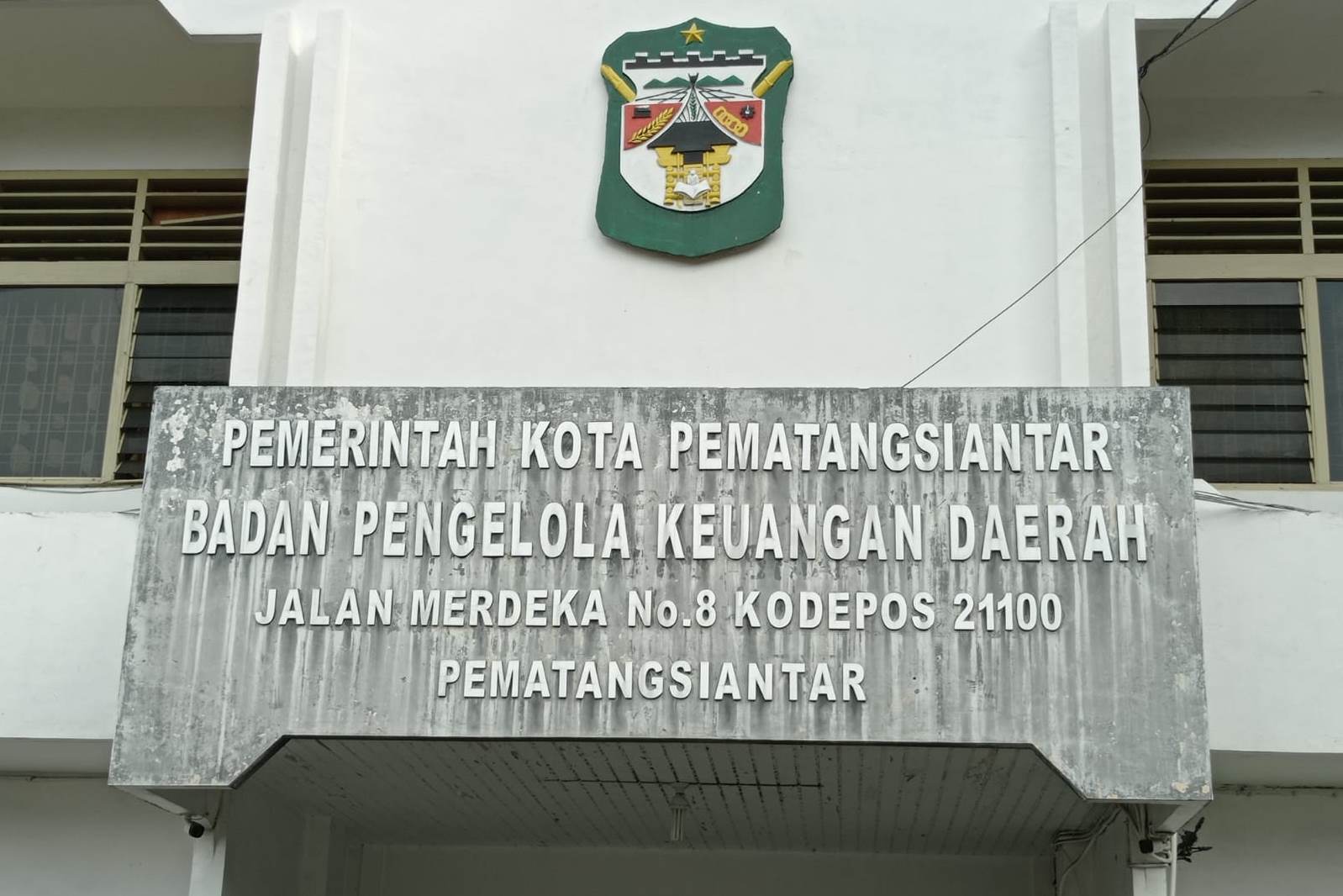 Kantor Badan Pengelola Keuangan Daerah Kota Pemantangsiantar