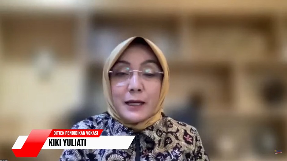 Ditjen Diksi Kemendikbudristek Kiki Yuliati dalam peluncuran insentif KI dan artikel ilmiah internasional