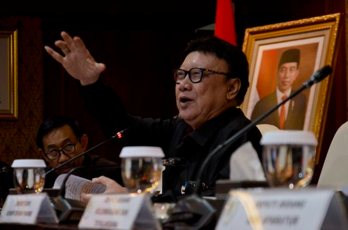 Menteri Pendayagunaan Aparatur Negara dan Reformasi Birokrasi, Tjahjo Kumolo.