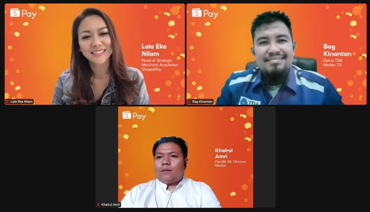  Acara diskusi ShopeePay untu para pelaku UMKM di Sumatra Utara. 