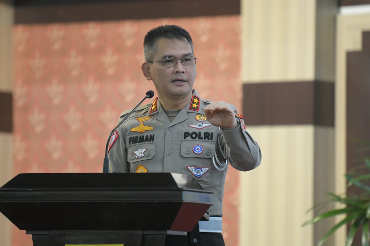 Kakorlantas Polri Irjen Pol Firman Shantyabudi di Gedung Gradhika Bhakti Praja, Kota Semarang, Jumat (29/7/2022)