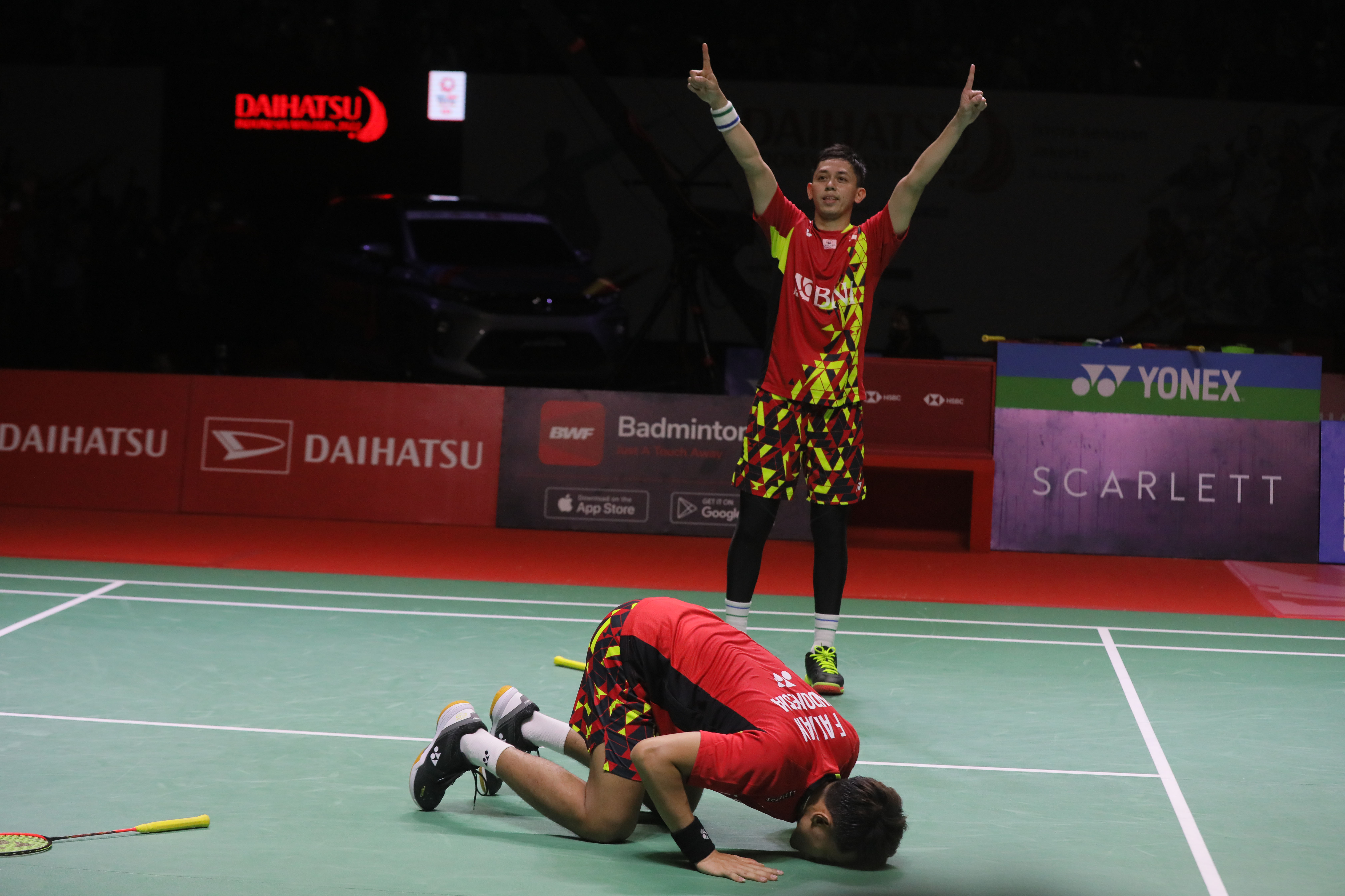 Pasangan ganda putra Indonesia Fajar Alfian/Muhammad Rian Ardianto.