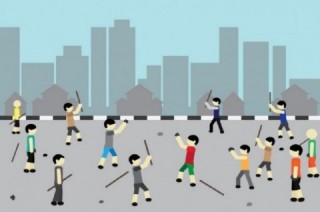 Ilustrasi tawuran