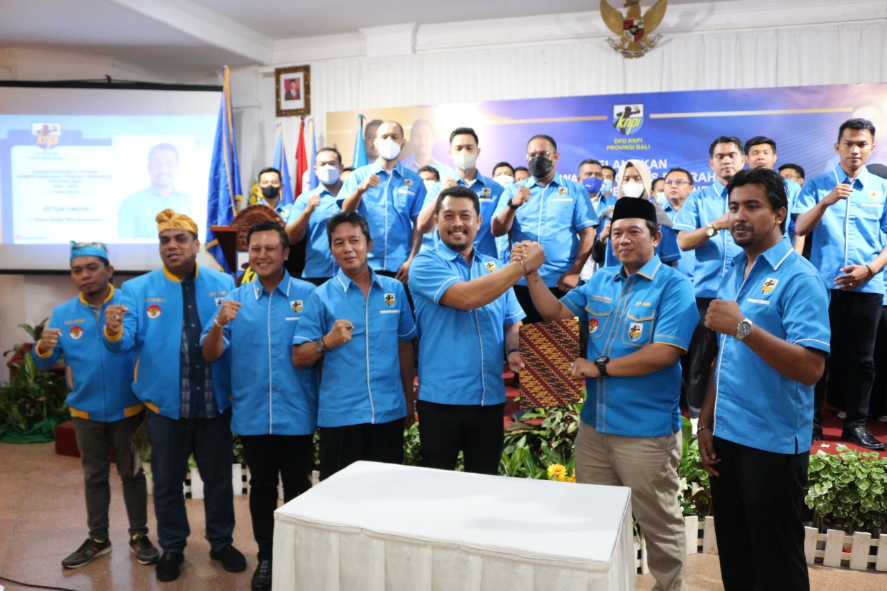 Ilustrasi.  Proses pelantikan kepengurusan KNPI Bali periode 2022-2025. 