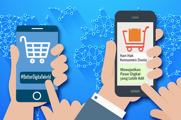 Ilustrasi pasar digital 