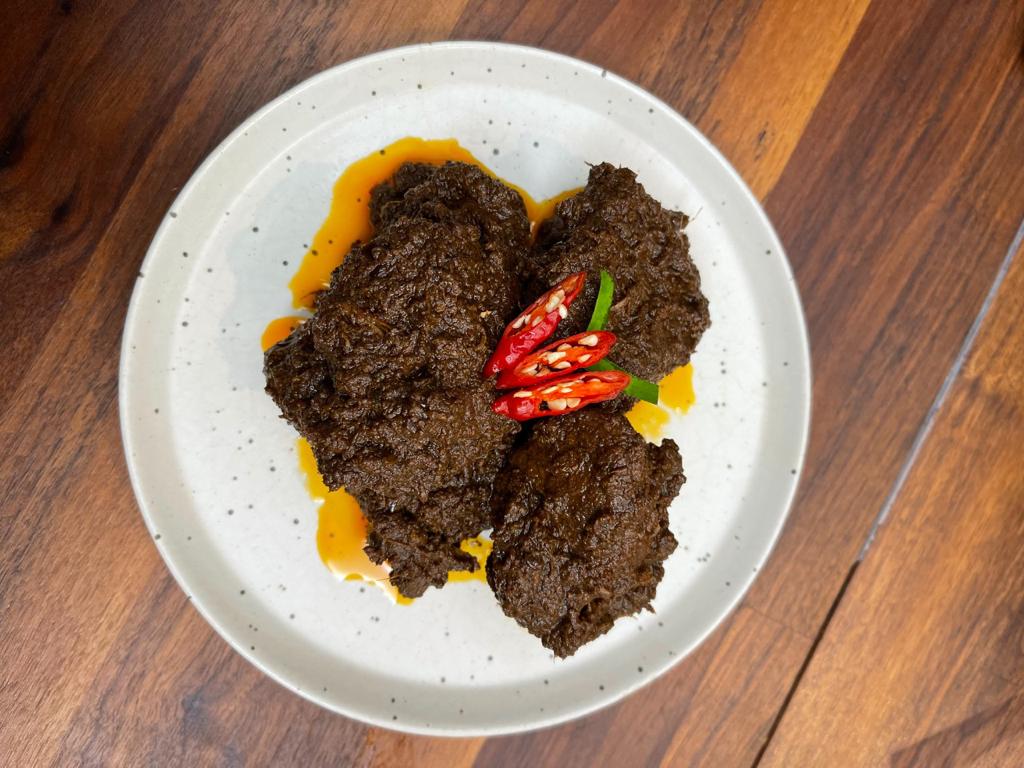 Ilustrasi. Rendang merupakan salah satu kuliner asli Nusantara yang berasal dari Sumatra Barat.