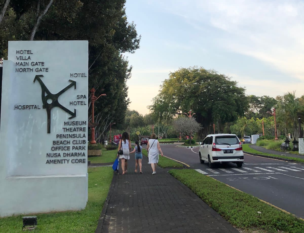 Suasana di sekitar Kawasan The Nusa Dua, Bali.