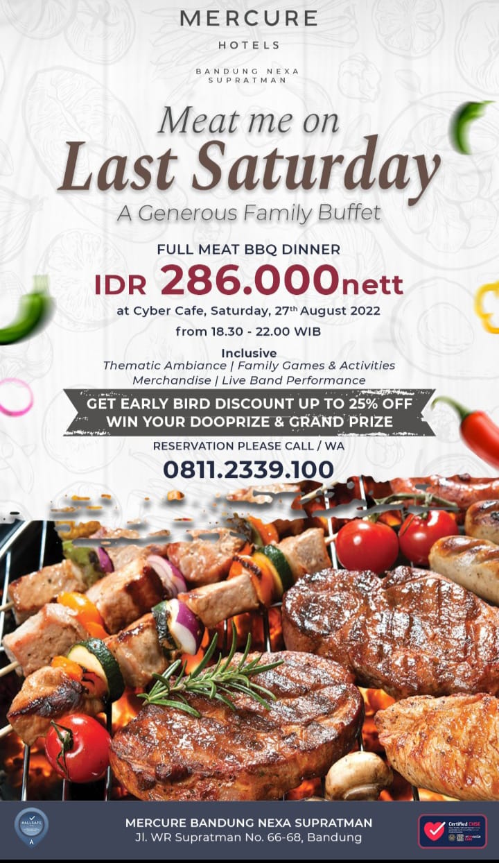 Sajian Last Saturday di Mercure Bandung Nexa Supratman