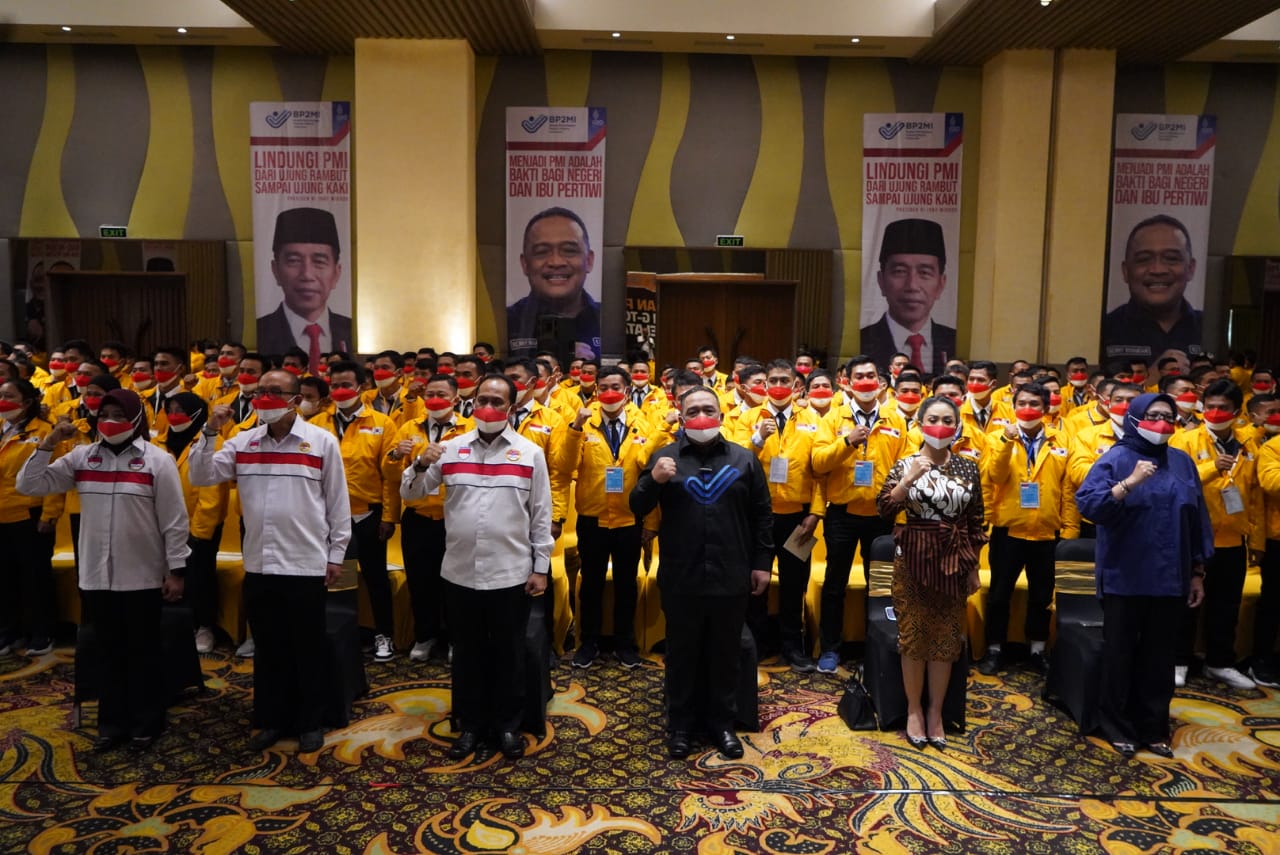 Acara  pelapasan 481 PMI Program Government to Government (G to G) Korea Selatan.