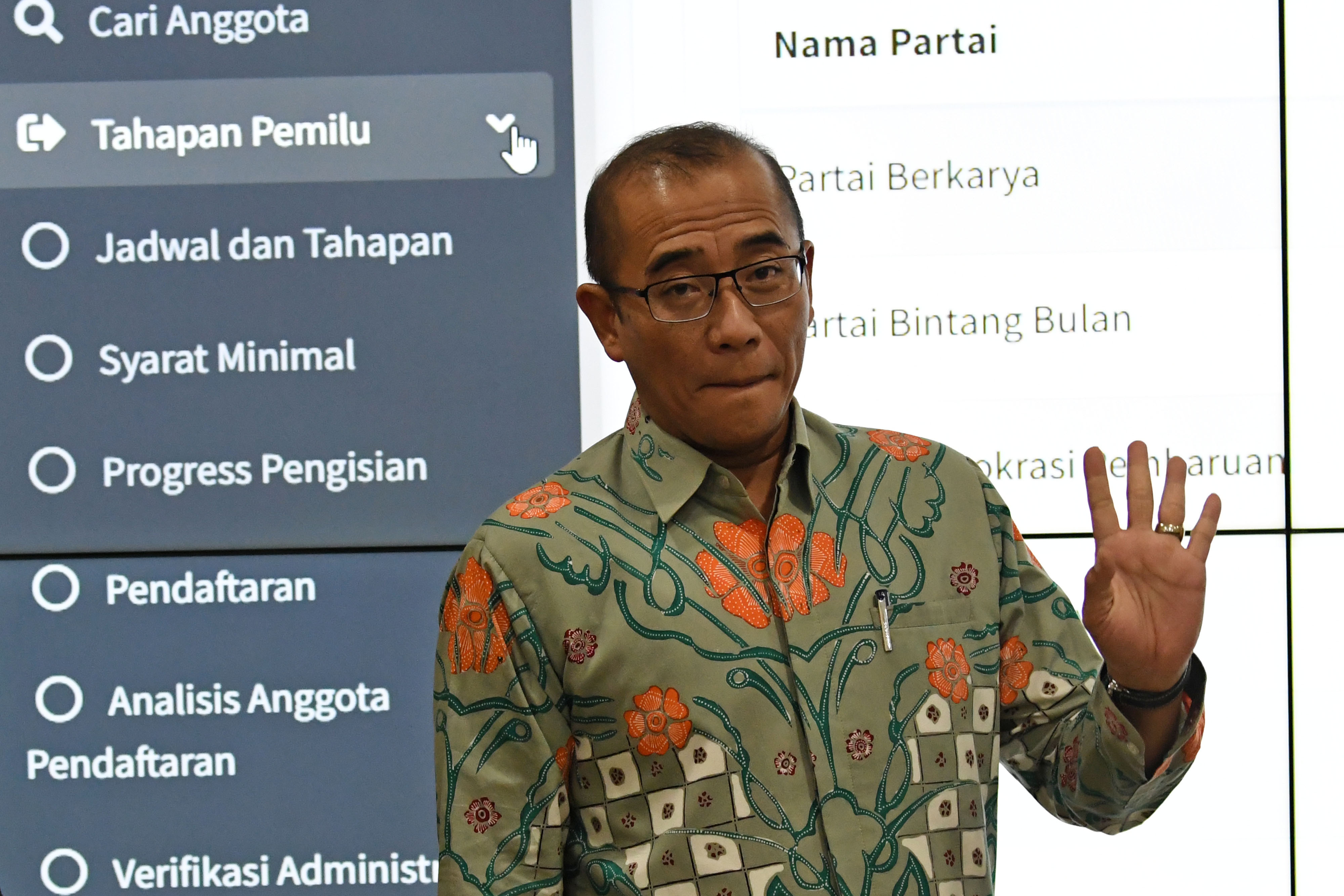 Ketua Komisi Pemilihan Umum (KPU) Hasyim Asy'ari