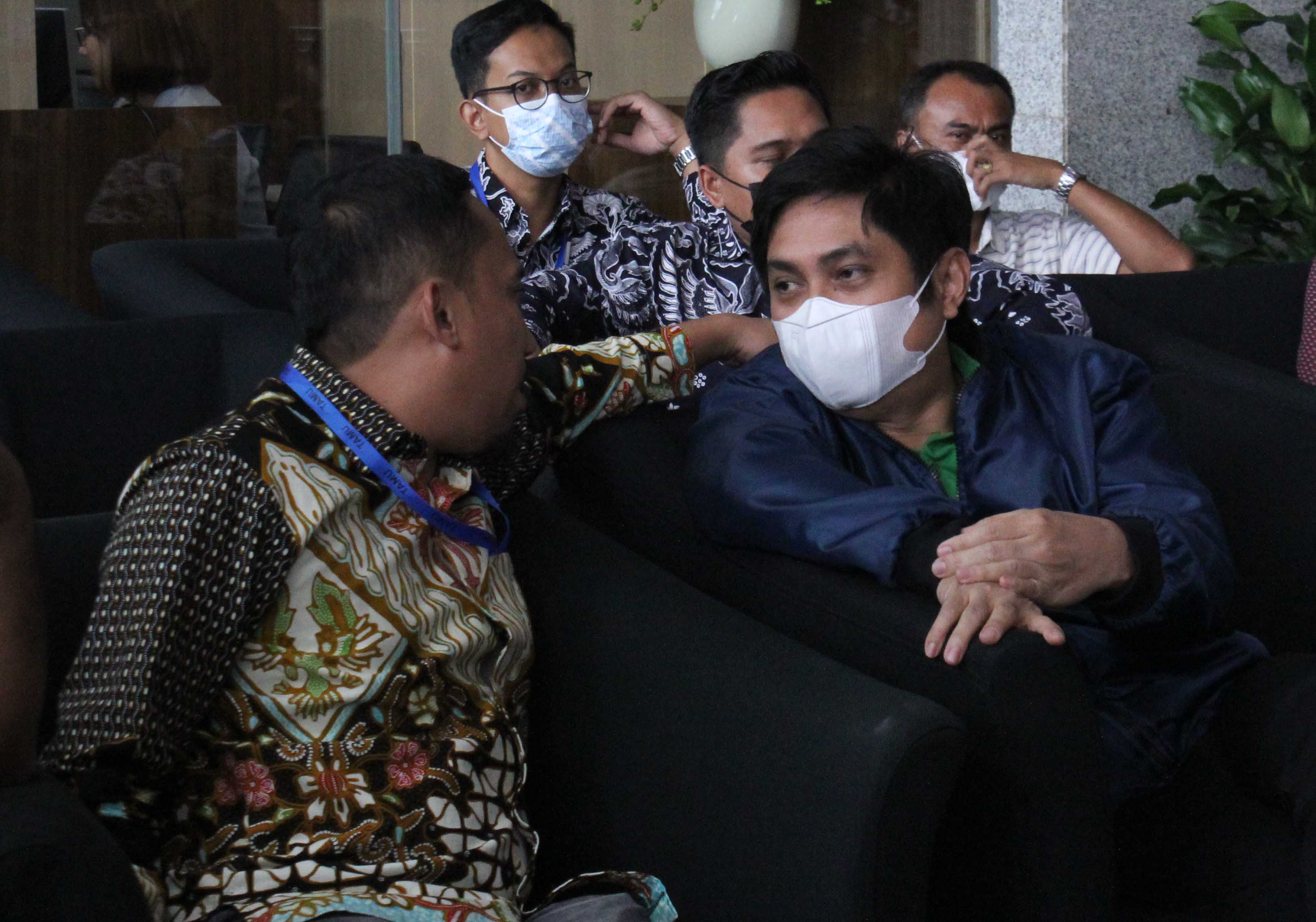 Mardani H Maming saat mendatangi kantor KPK