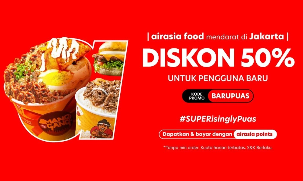 Promo yang diberikan oleh Airasia Food.