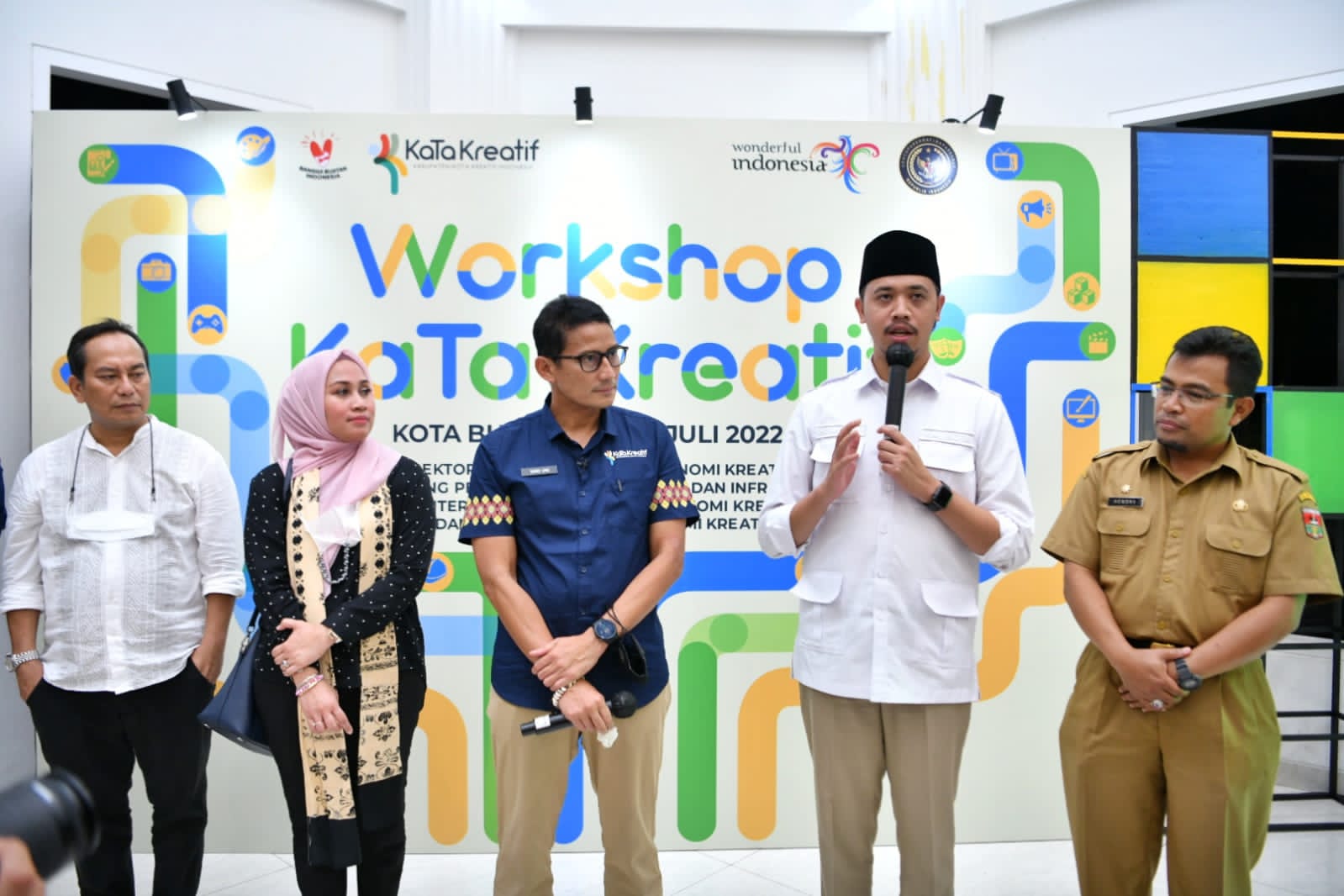 Menparekraf Sandiaga Uno di Workshop KaTa Kreatif Bukittinggi