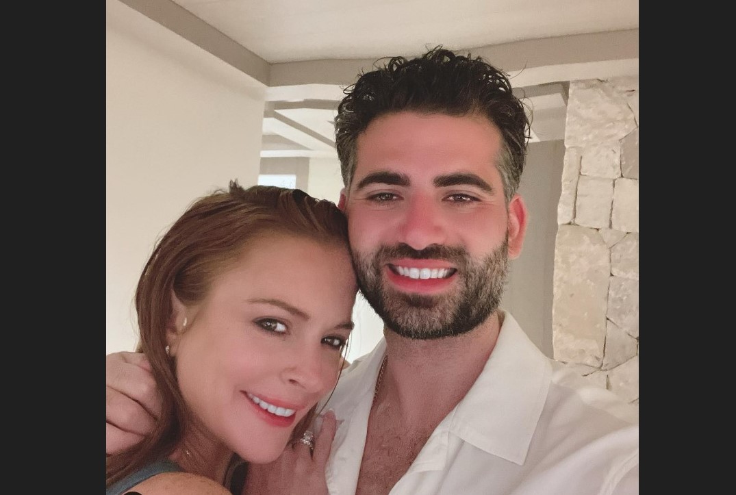 Aktris Lindsay Lohan dan suaminya