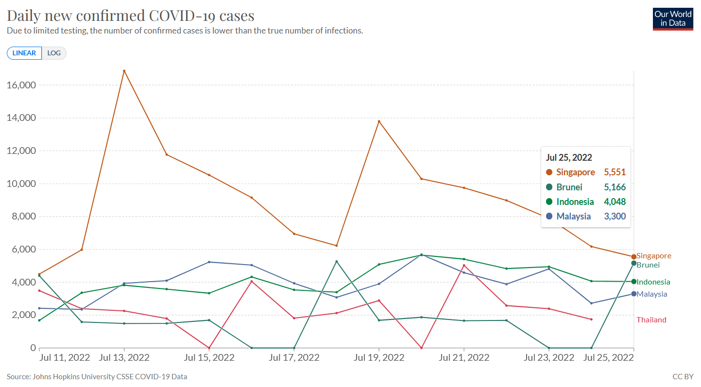 Kasus covid-19 di Indonesia hari ini tembus angka 6.000 per hari, dari sebelumnya 4.048 pada Senin (25/7).