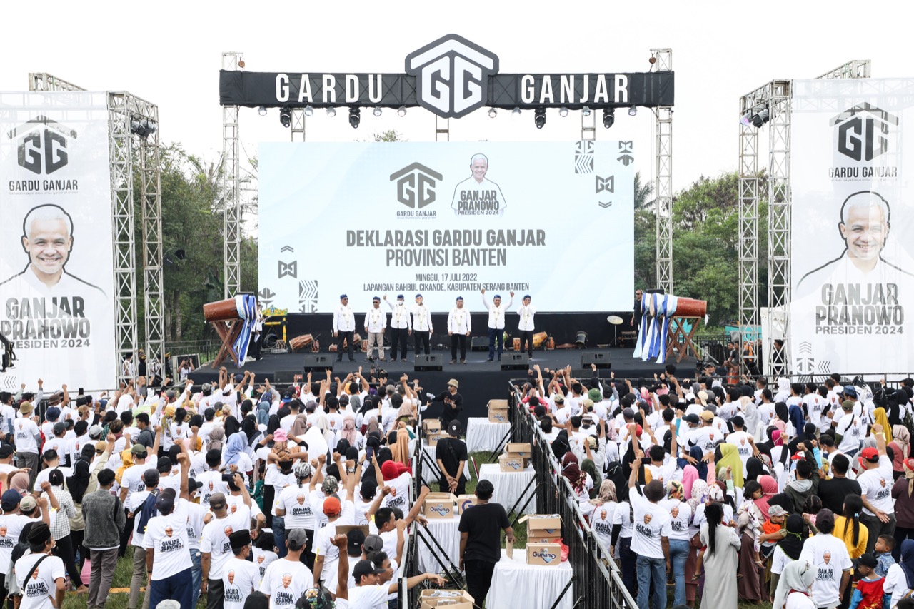 Deklarasi dukungan pada Ganjar Pranowo di Serang, Banten yang digelar Gardu Ganjar