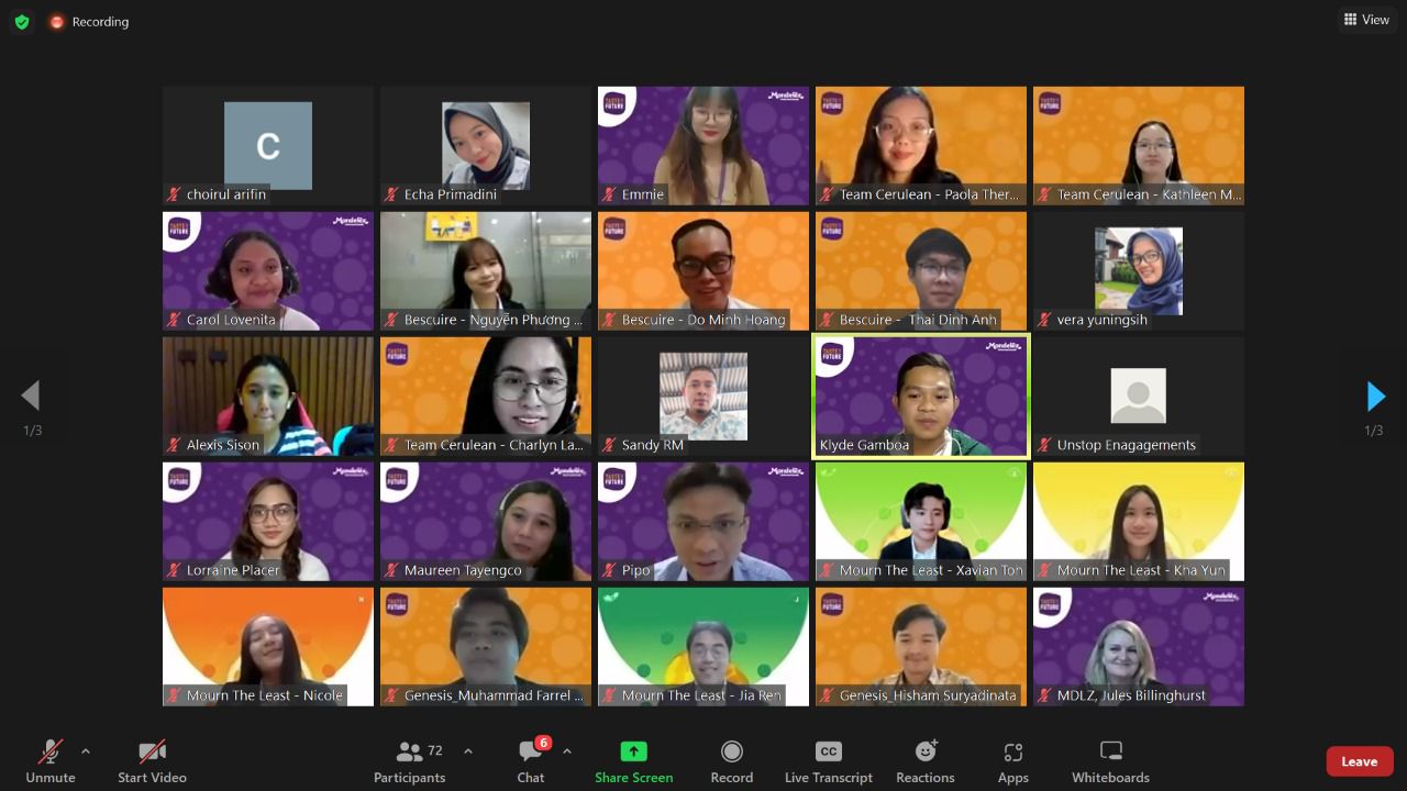 Mondelez Indonesia umumkan pemenang kompetisi bisnis virtual Taste The Future Business Challenge tingkat nasional (National Showdown).