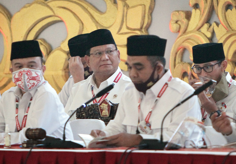 Ketua Umum Partai Gerindra Prabowo Subianto KLB Partai Gerindra