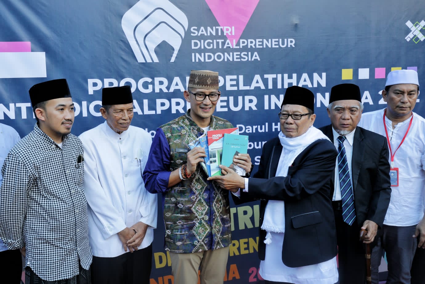 Sandiaga Uno usai memberikan pelatihan digitalpreneur di Kalsel
