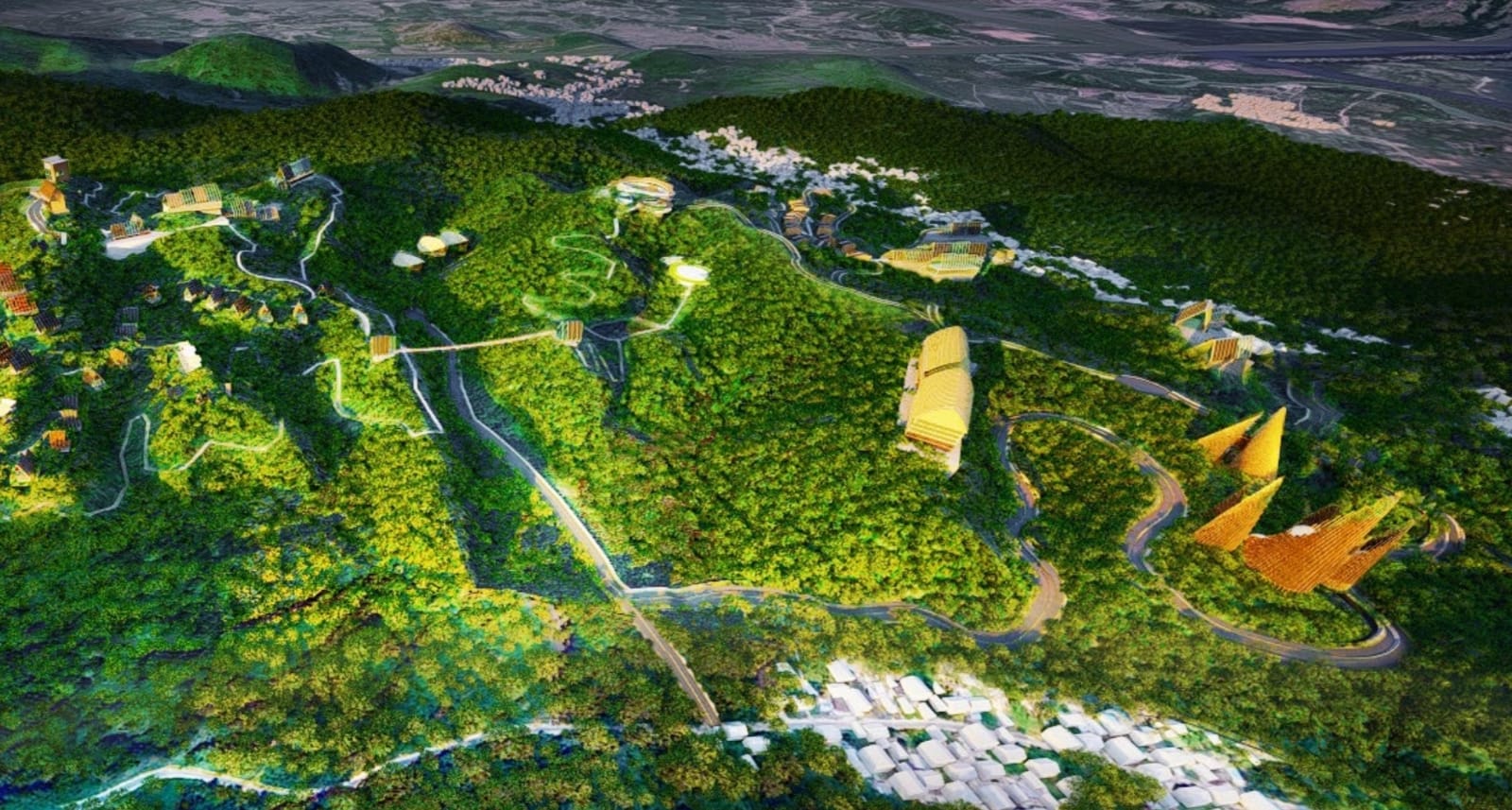 Foto dari udara kawasan wisata Labuan Bajo, Kecamatan Komodo, Kabupaten Manggarai Barat, provinsi Nusa Tenggara Timur,