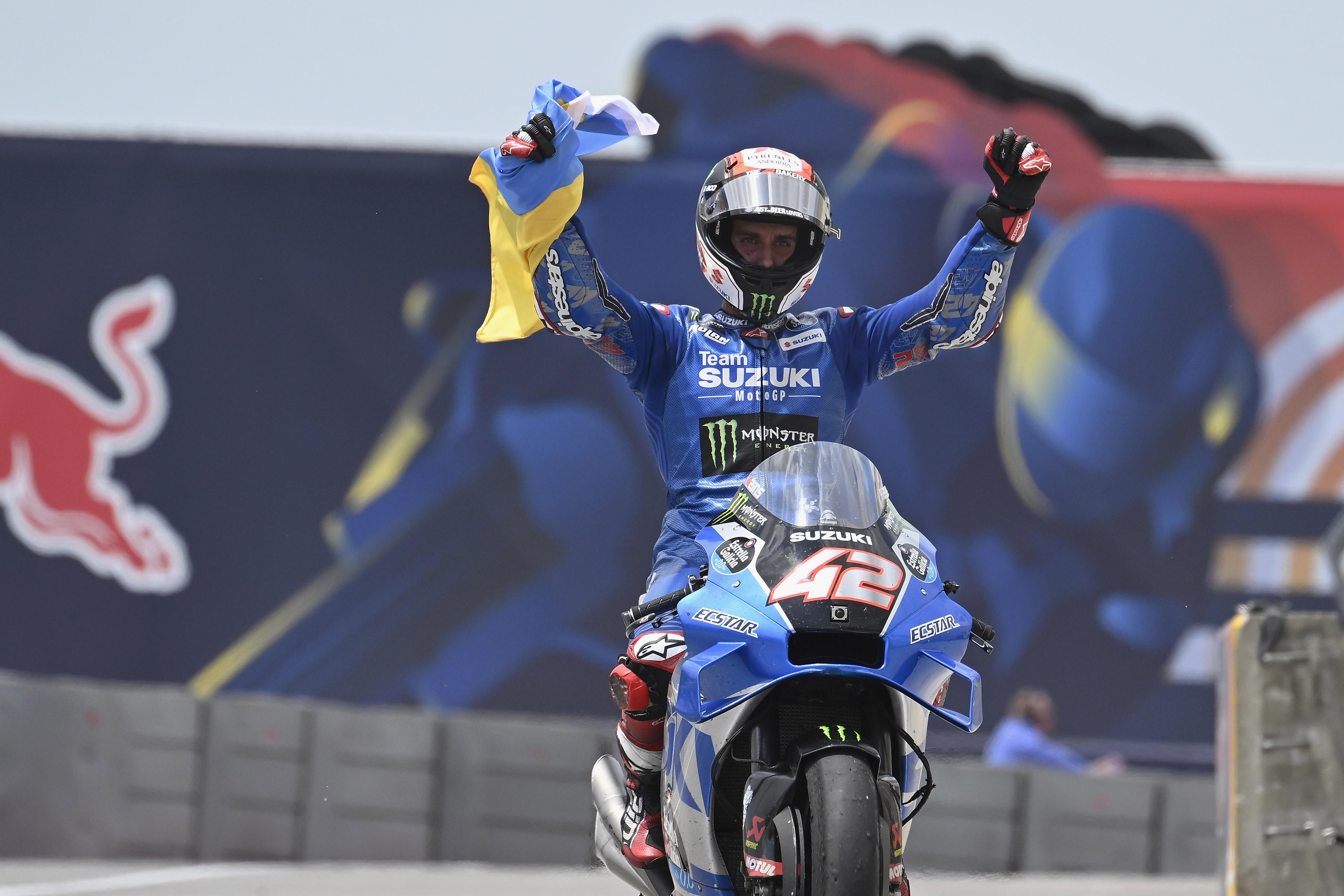 Pembalap Suzuki Ecstar Alex Rins.