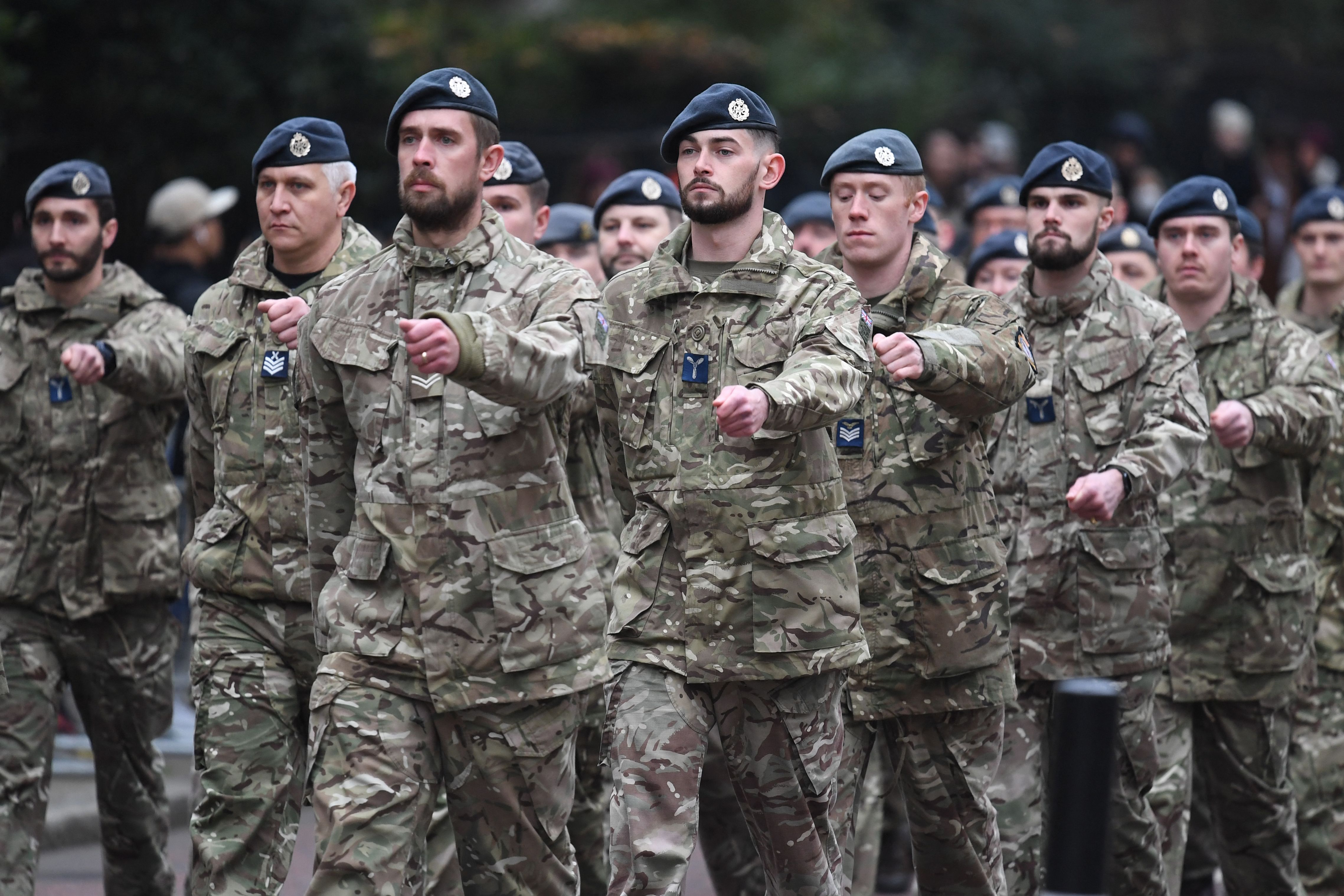 Anggota pasukan militer Inggris yang pernah ditugaskan di Afghanistan.  