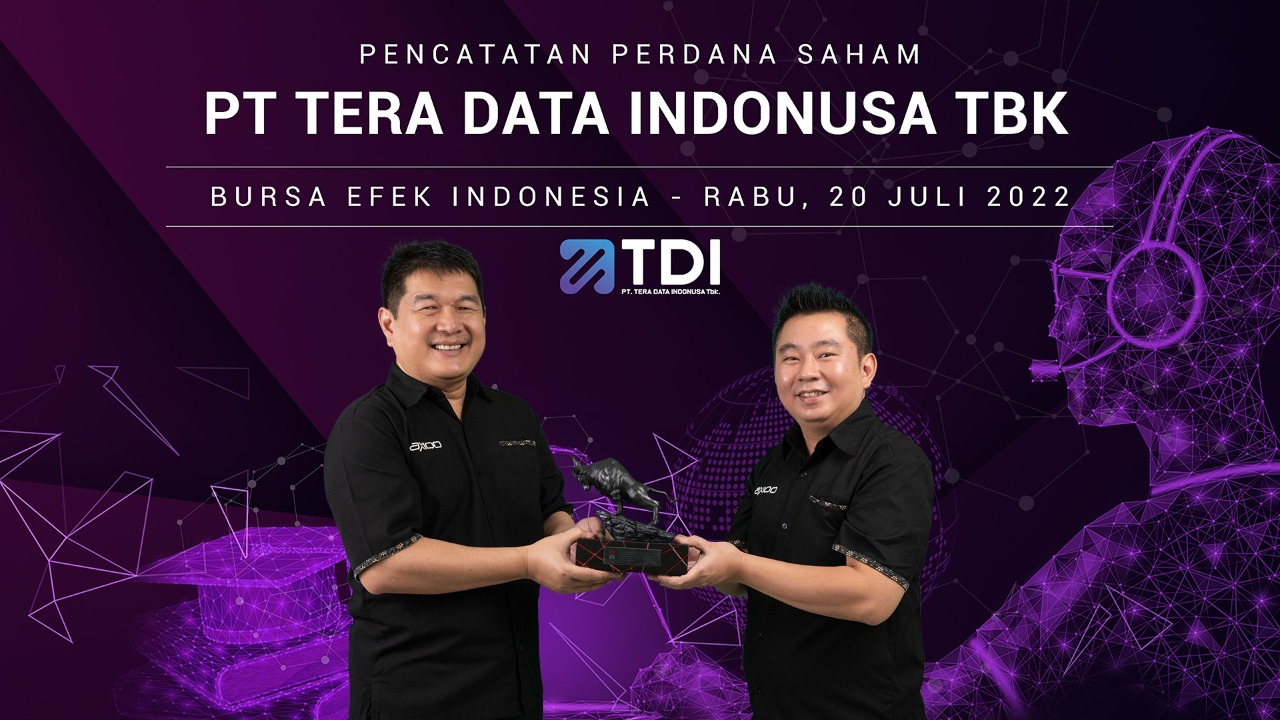 Listing saham AXIO di BEI.