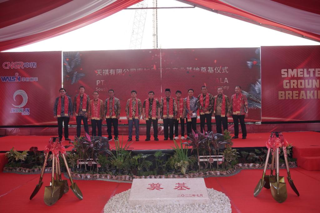 Groundbreaking smelter nikel PT ABC