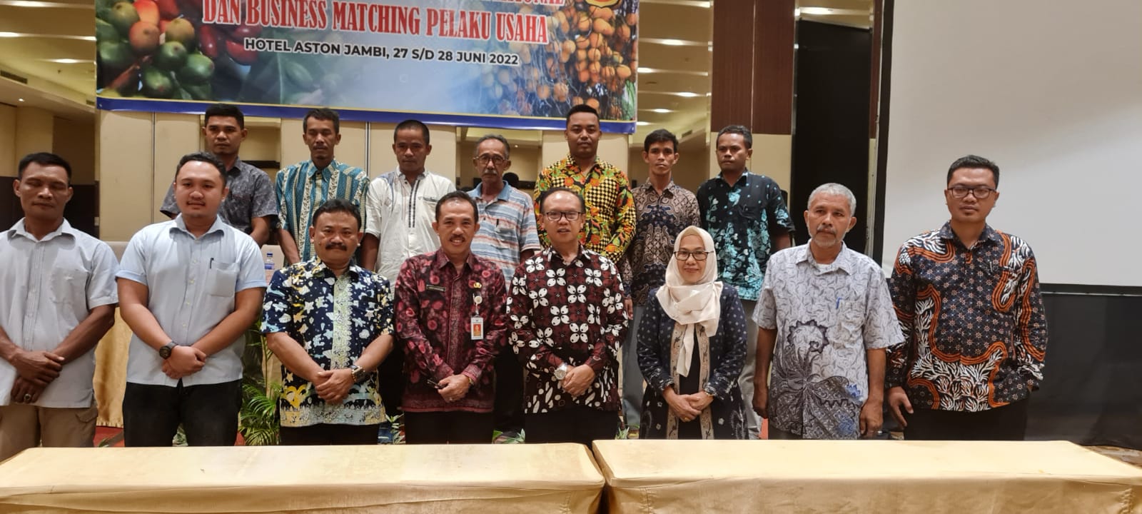 Pertemuan Capacity Building Petani dan Business Matching Pelaku Ekspor Perkebunan di Provinsi Jambi, Selasa (28/6).