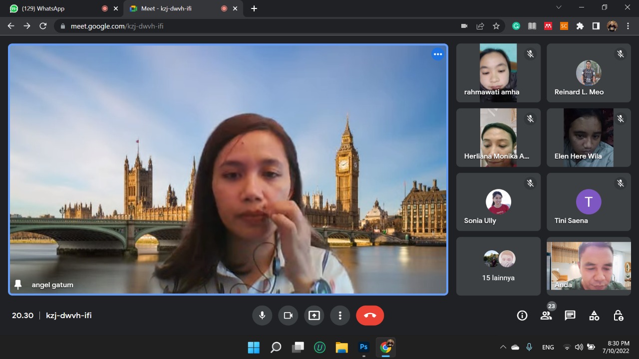  Angela Muryanti Gatum, dosen Prodi Ners UCB Kupang salah satu yang mendapatakan beasiswa LPDB