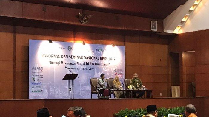 Rapat Koordinasi Nasional Bank Pembiayaan Rakyat Syariah (BPRS) di Jakarta pada 13-15 Juli 2022.