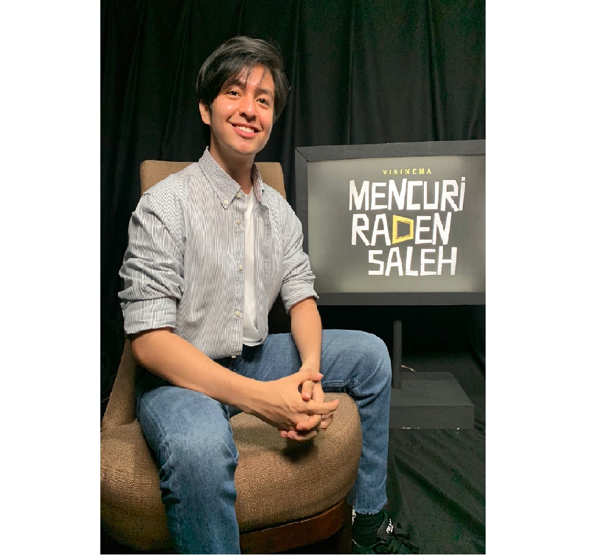 Aktor Angga Yunanda saat konfrensi pers film Mencuri Raden Saleh, 15 Juli 2022.