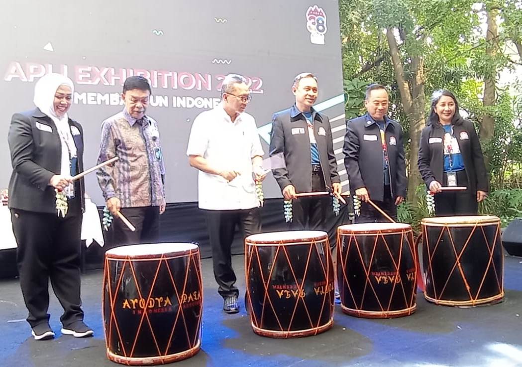 Mendag Zulkifli Hasan menutup APLI Exhibition 2022, di Outdoor Pasaraya-Seibu Blok M, Jakarta Selatan, Selasa (26/7).