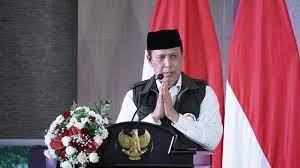 Kepala BNPT Komjen Boy Rafli Amar berpidato dalam acara silaturahim dan dialog kebangsaan di Kota Batu, Jawa Timur.