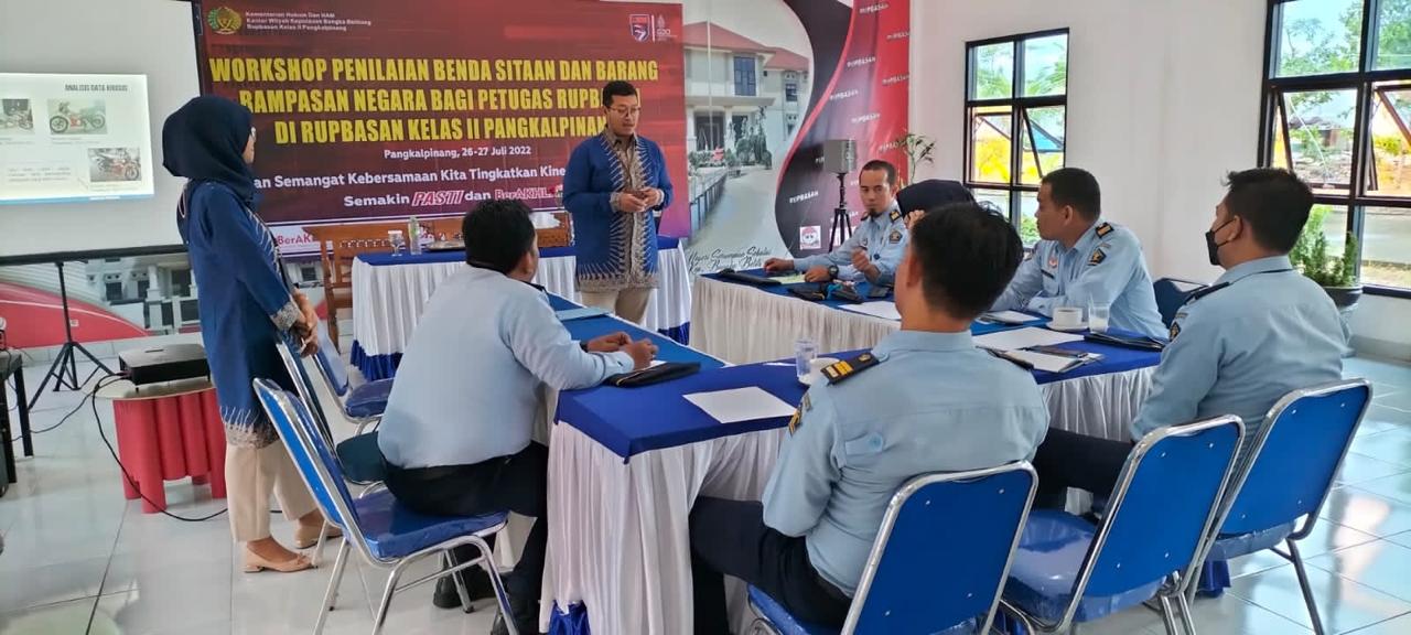 Bimtek Basan Baran bagi pegawai Rupbasan Pangkalpinang