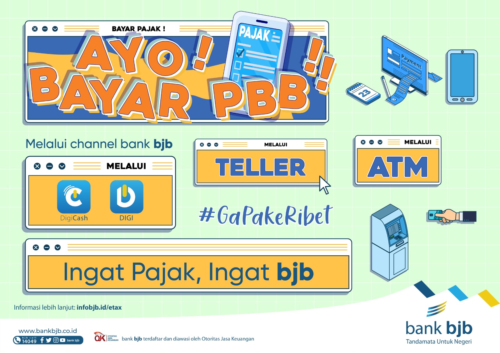 ilustrasi layanan E-Tax bank bjb